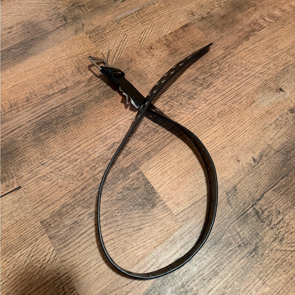 Forever 21 Black Belt with Silver Buckle